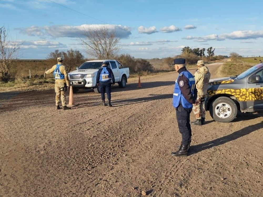 Realizaron un operativo conjunto para aumentar la seguridad rural en Colón