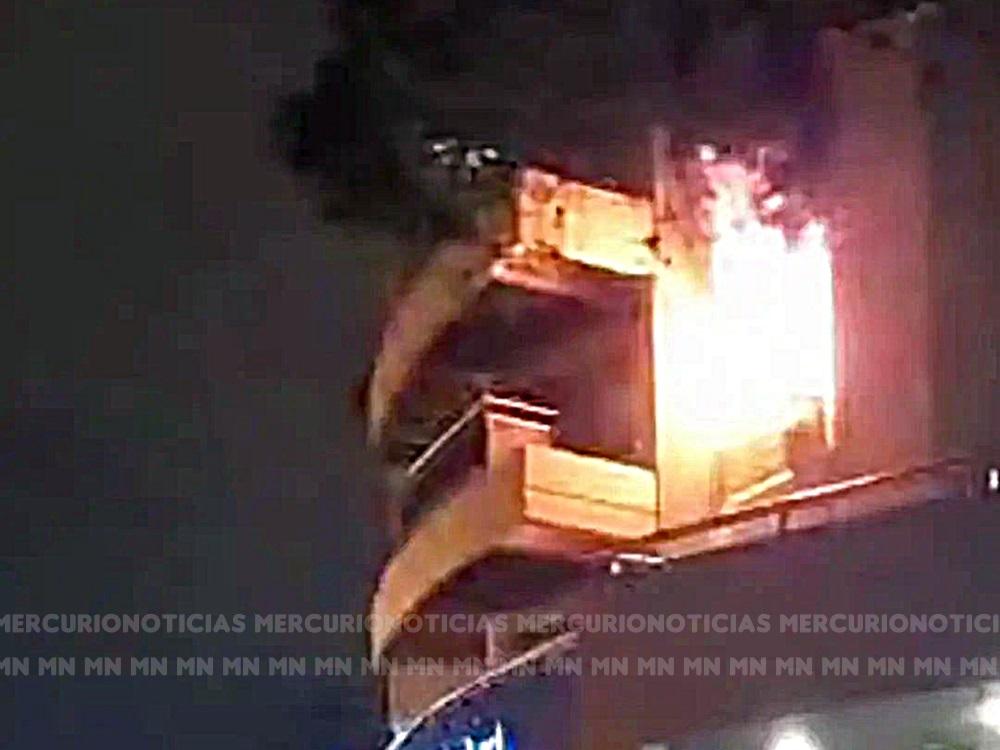 Incendio controlado en un edificio de Concordia