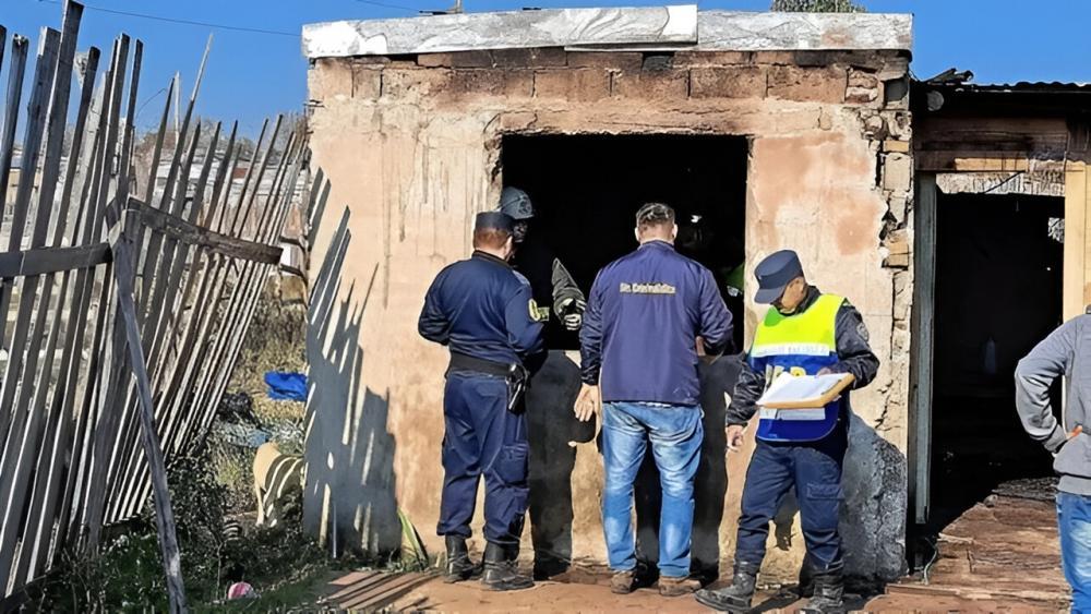 Homicidio en Concordia: mataron al hombre antes de incendiar su casa