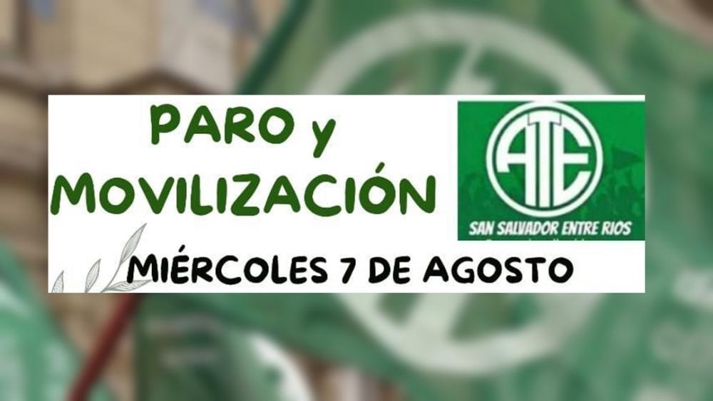 ATE realiza un paro por 24 horas este miércoles