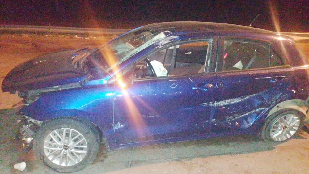 Un adolescente sufrió un vuelco en la ruta 14