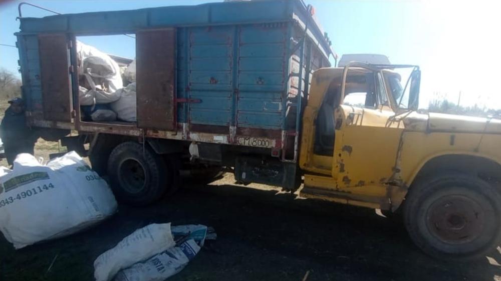 Secuestran camión con material de la Planta de Tratamiento de Hasenkamp
