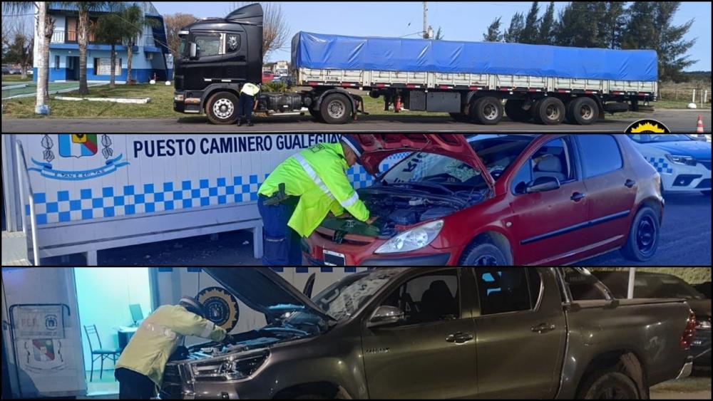 Tres vehículos secuestrados en operativos viales de la Policía de Entre Ríos