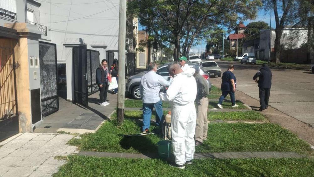 Bloqueo preventivo contra el dengue en 9 manzanas de Concordia