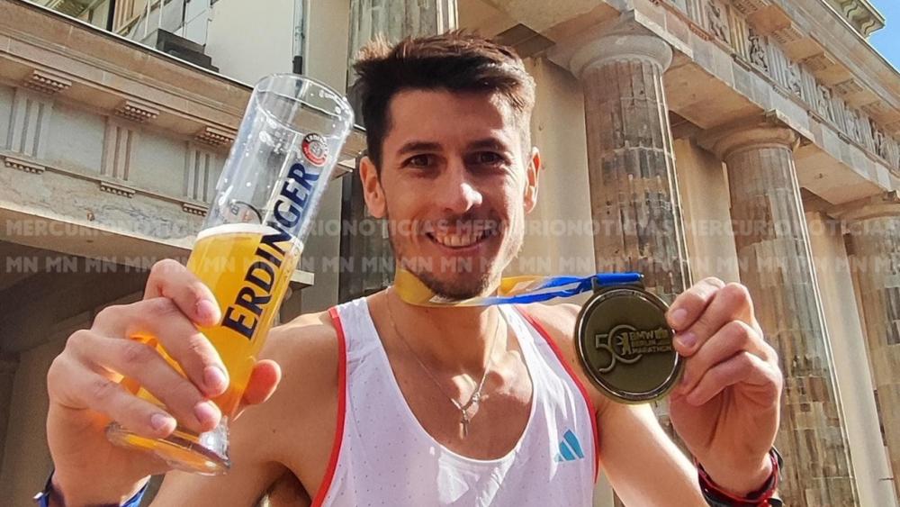 Leo Bouvet, el atleta de San Salvador, impresiona en el Maratón de Berlín