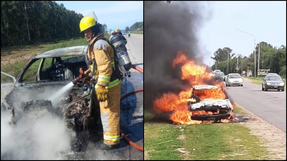 Dos autos se incendiaron en rutas entrerrianas
