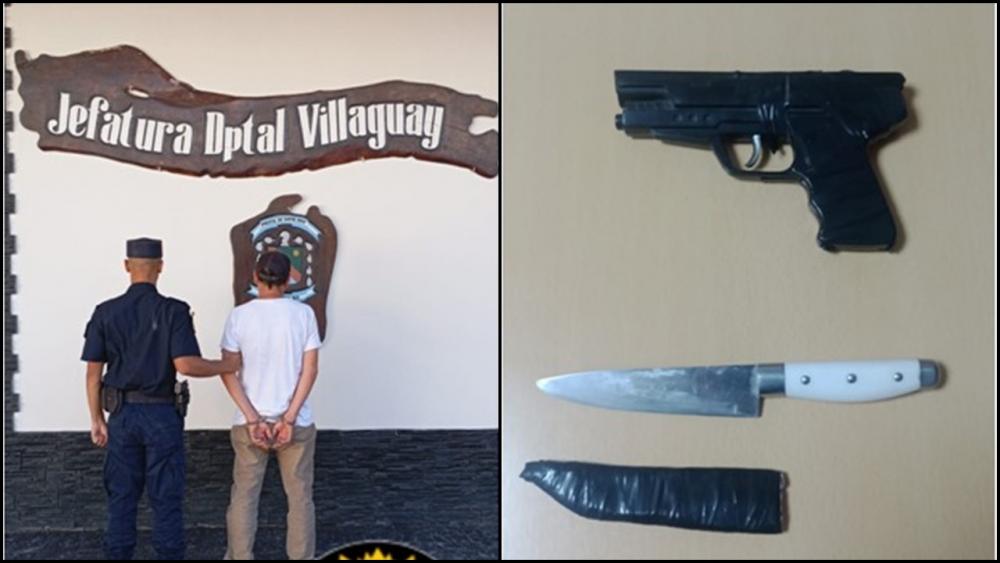 Detenido por amenazas con arma de fuego y cuchillo a su expareja