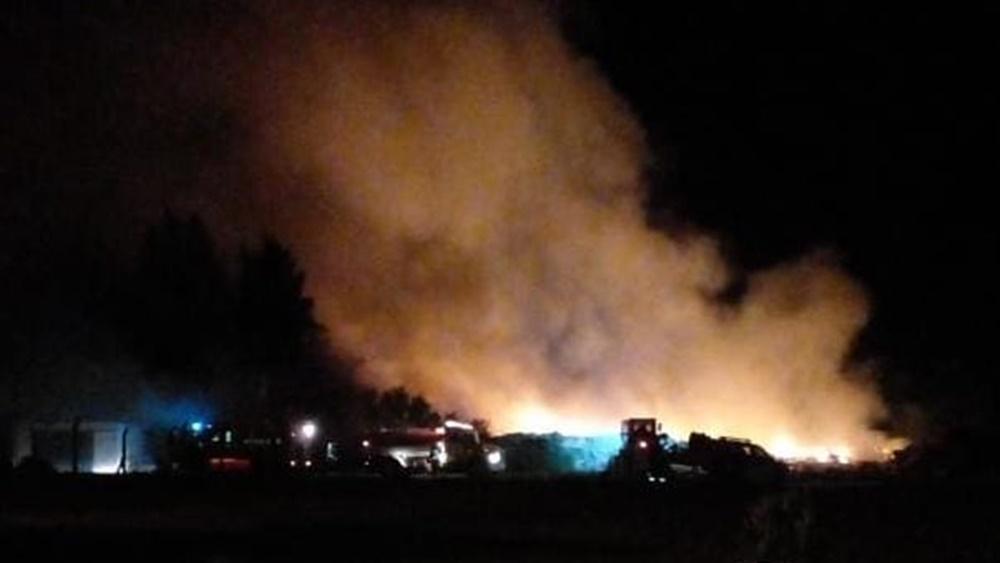 Se controló un incendio en la planta de reciclaje