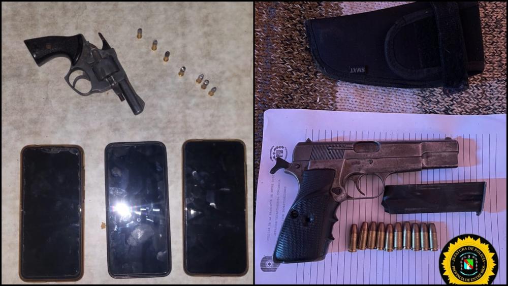 En allanamientos, se produjeron detenciones y el secuestro de armas y drogas