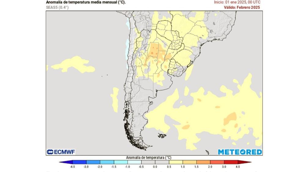 Clima para febrero: calor y sequía en el norte y centro del país
