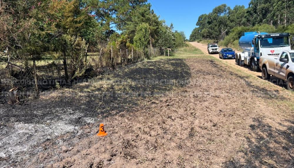 Un hombre murió electrocutado al intentar apagar un incendio