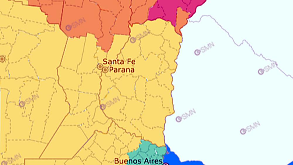 Alerta amarilla por calor y roja por riesgo de incendios forestales