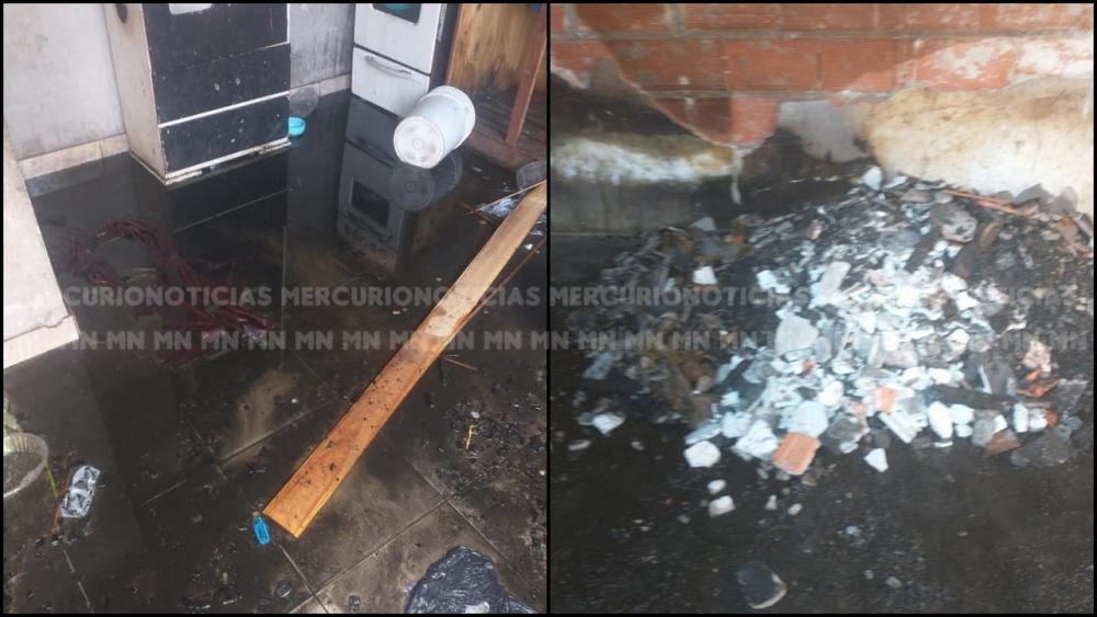 Una madre y sus tres hijos lo perdieron todo en un incendio