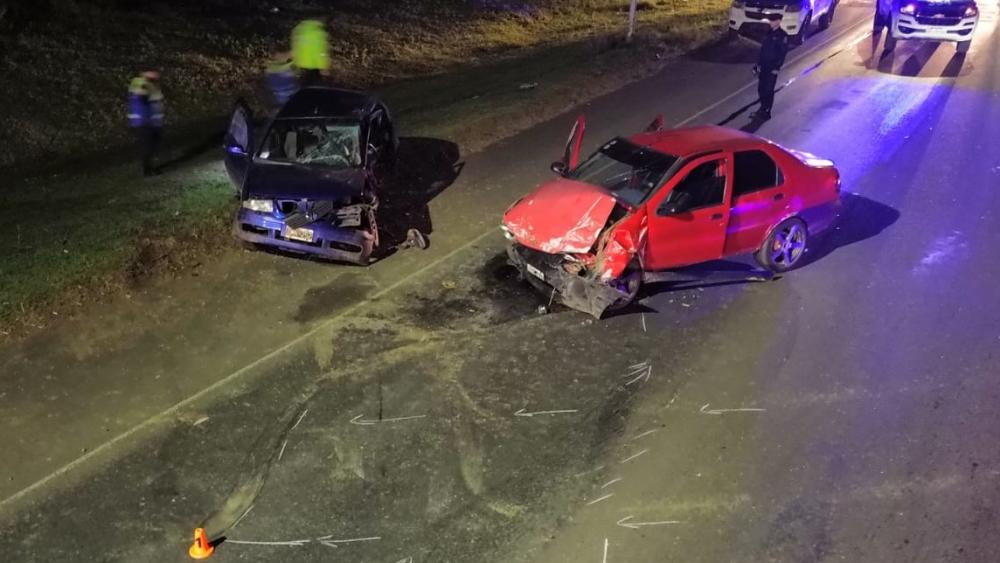 Dos heridos en un choque en la ruta 22