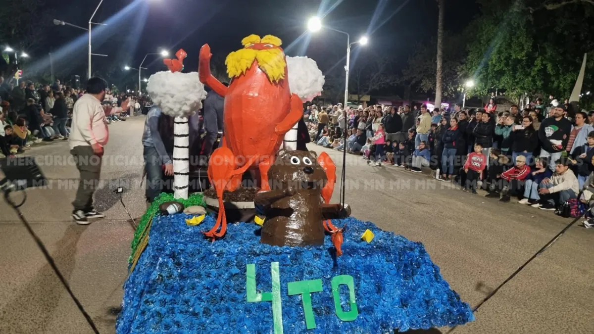 Cuarto año ganó con su muñeco “Lorax” en los festejos estudiantiles de la Escuela Técnica