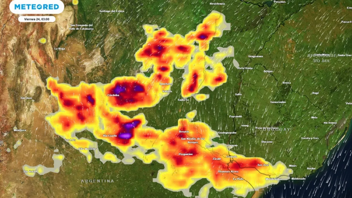 El ingreso de aire frío traerá tormentas severas y descenso térmico
