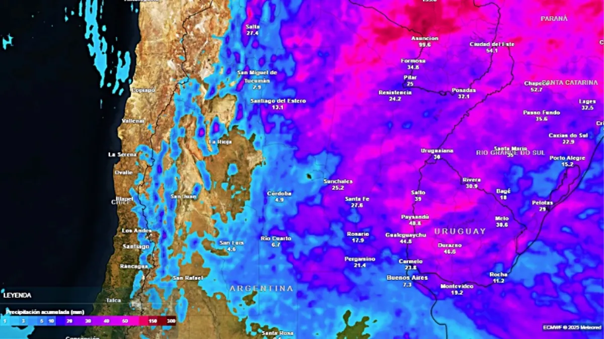 Riesgo de tormentas severas este fin de semana: alertan fuertes lluvias y granizo
