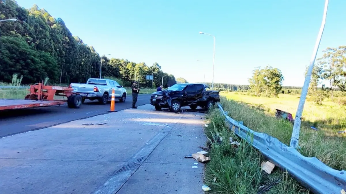 Una maniobra brusca para evitar un vehículo en contramano terminó en choque