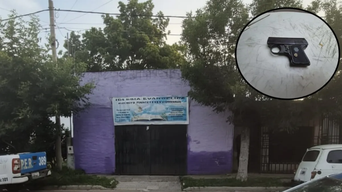 Allanaron una iglesia evangélica y detuvieron al pastor por tenencia ilegal de arma de fuego