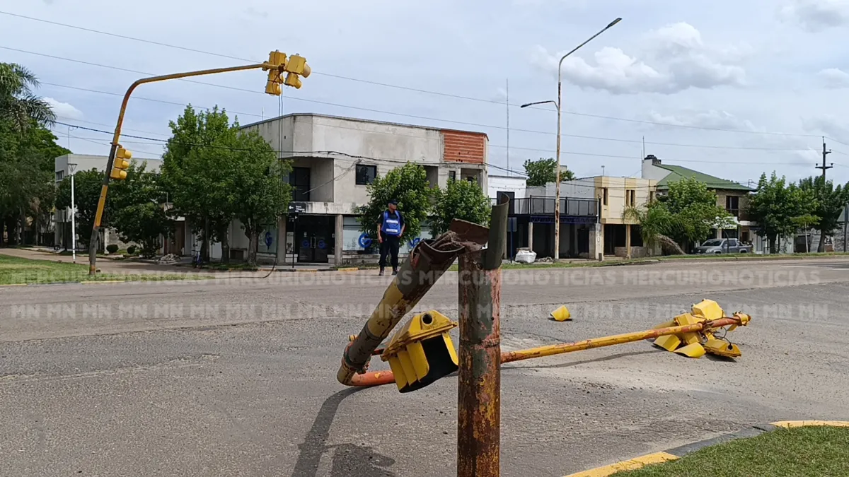 Camión impacta semáforo en avenida De los Rusos
