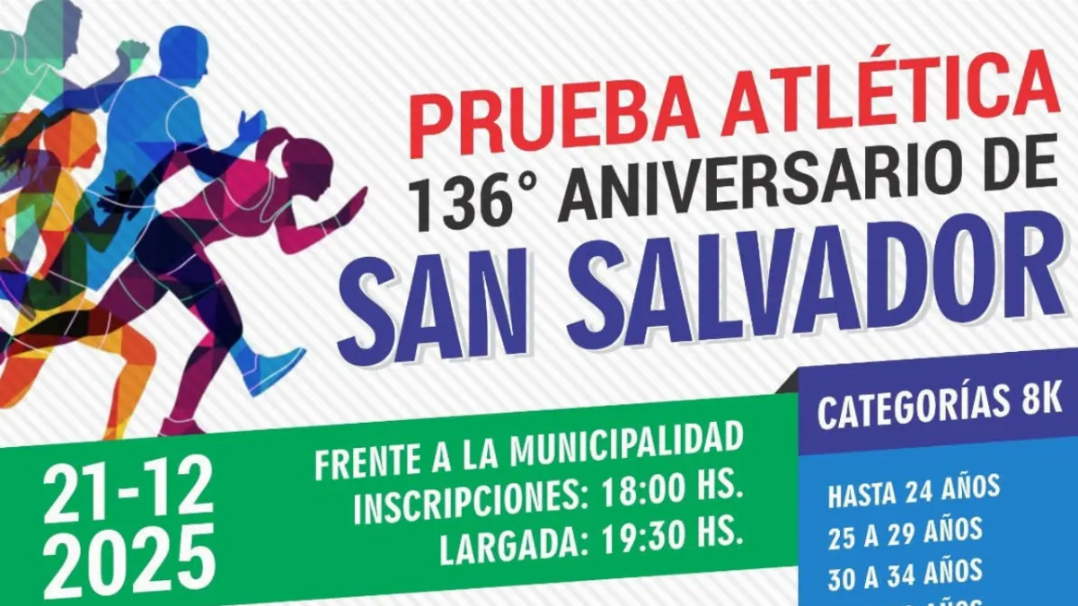 Se corre la Maratón 136° Aniversario de San Salvador