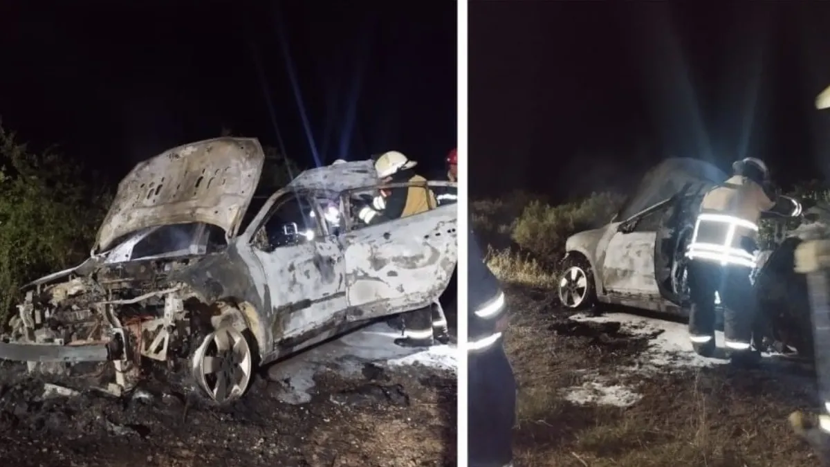 Un vehículo fue hallado incendiado en la ruta 14