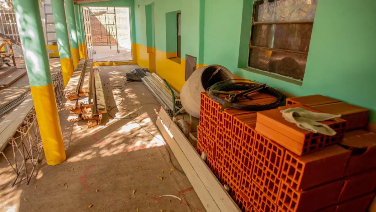 Realizan importantes trabajos de mejora en el Jardín Maternal “Eduardo Marzoratti”