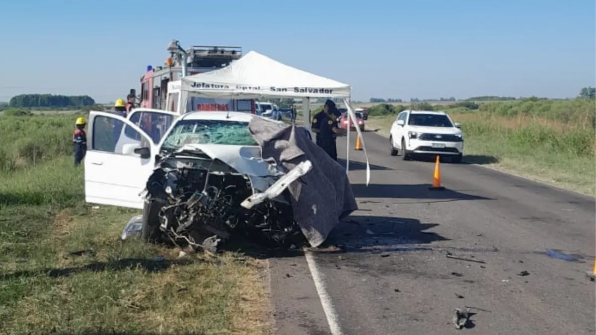 Trágico siniestro vial en la Ruta 18: un hombre perdió la vida tras un choque frontal