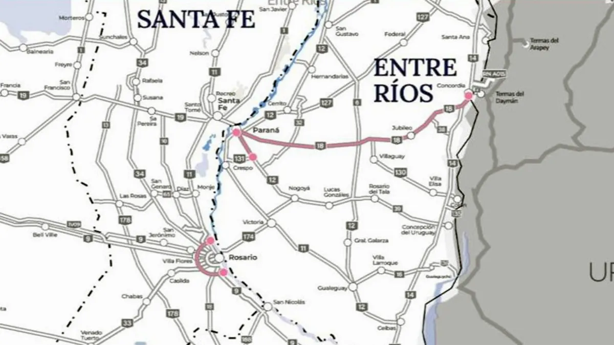 Licitación nacional e internacional para obras en rutas 18 y 12