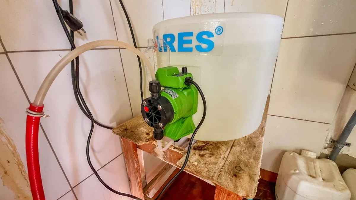 Reemplazan equipos en el tanque Atyrá para mejorar la calidad del agua potable