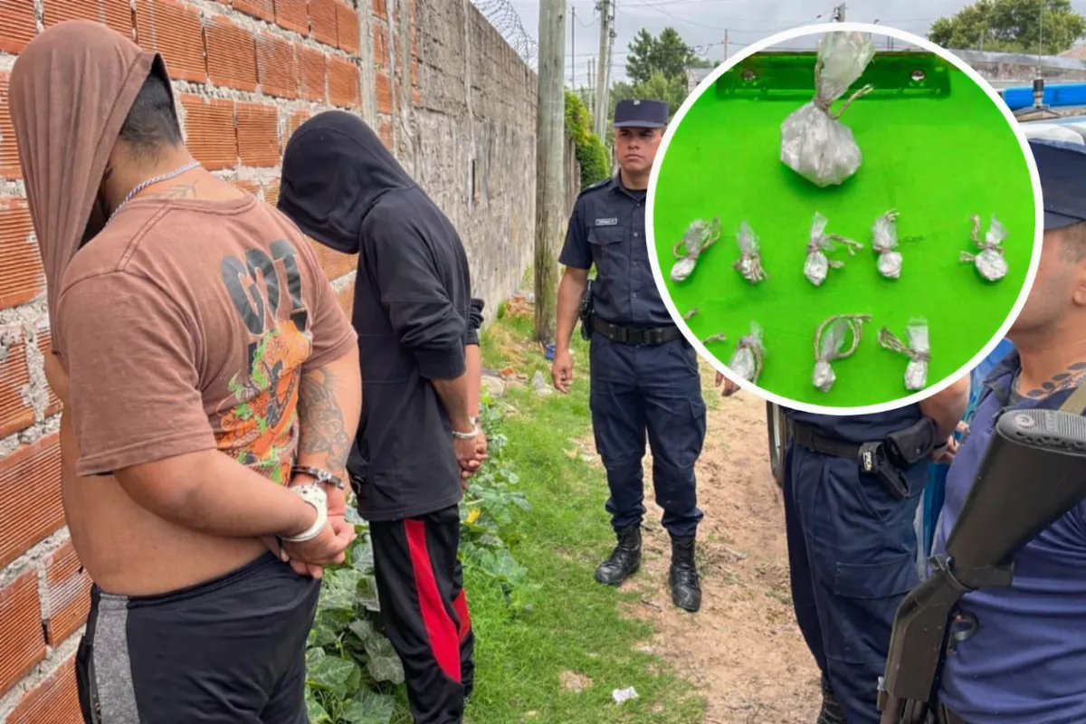 Secuestraron cocaína y detuvieron a dos jóvenes en un operativo policial