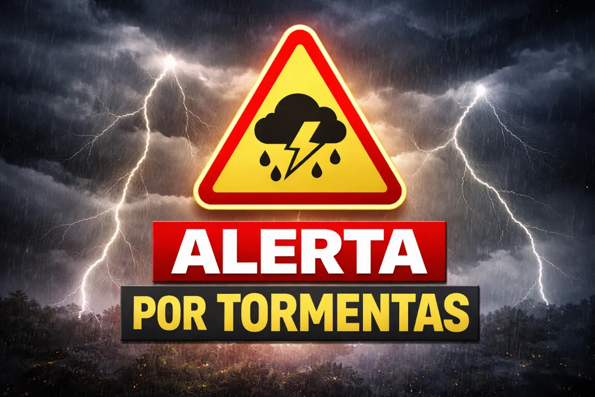 Alerta amarilla por tormentas para Entre Ríos desde la noche del viernes