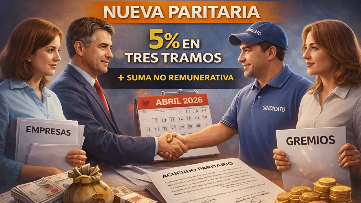 Empleados de comercio acordaron un aumento salarial del 5% y una suma fija de $20.000 Empleados de comercio acordaron un aumento salarial del 5% y una suma fija de $20.000