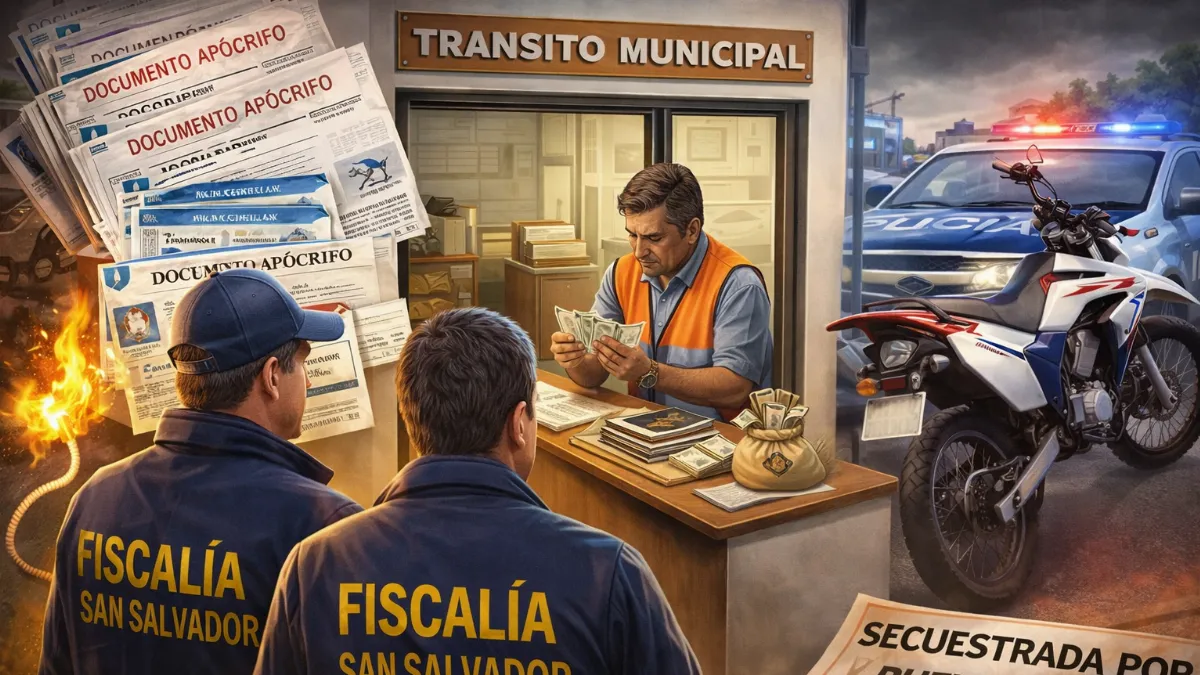 Investigan a inspectores de Tránsito municipal de San Salvador por supuesta falsificación de documentación