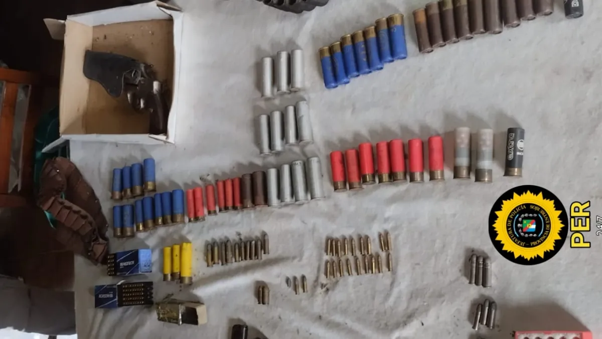 Secuestran cartuchería y un arma de fuego en una causa por venta ilegal en San Salvador