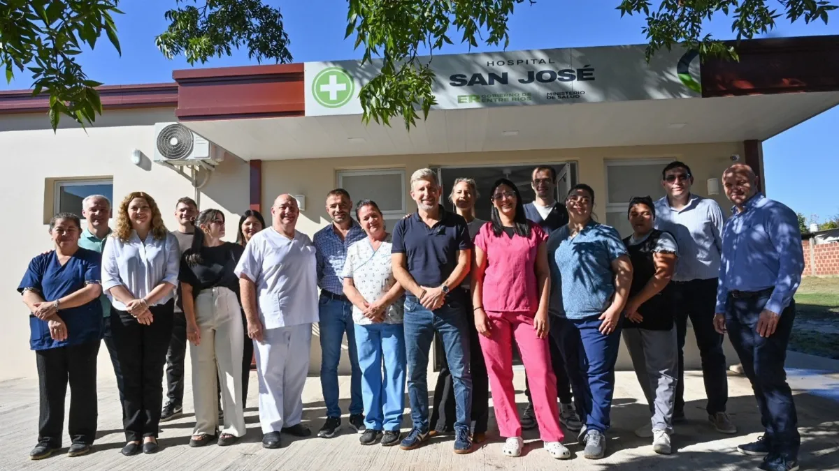 Frigerio inauguró la ampliación del hospital de San José y hubo críticas por la modalidad del acto