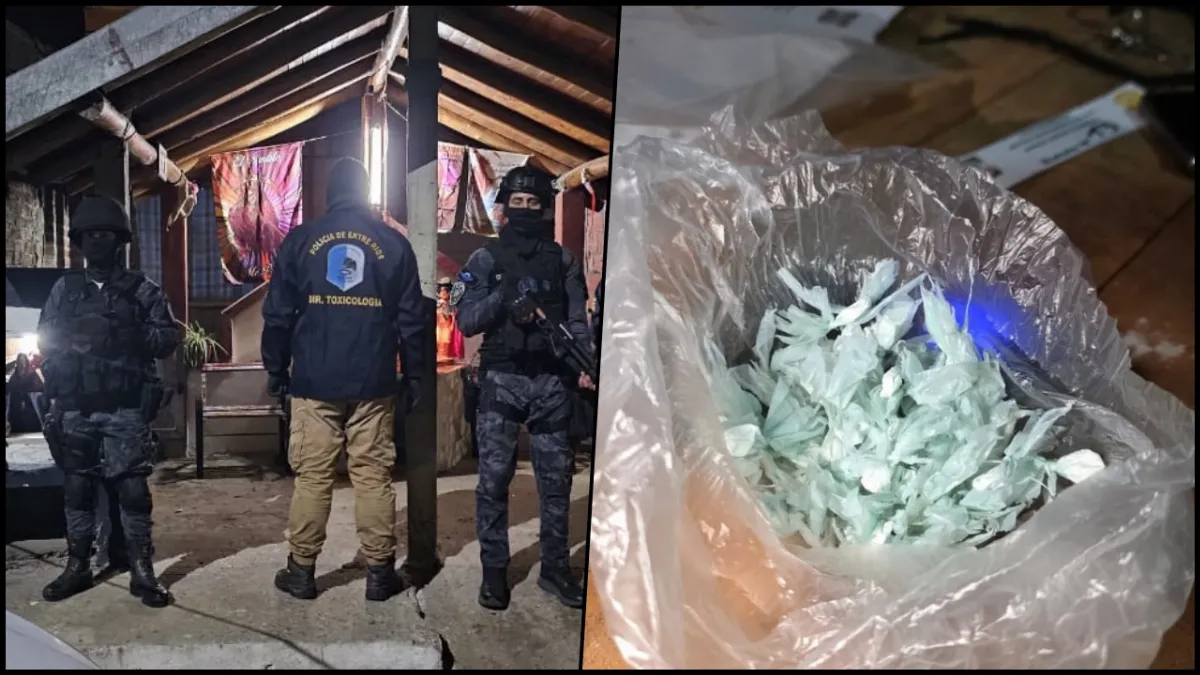 Siete detenidos y secuestro de drogas tras allanamientos por narcomenudeo en Concordia