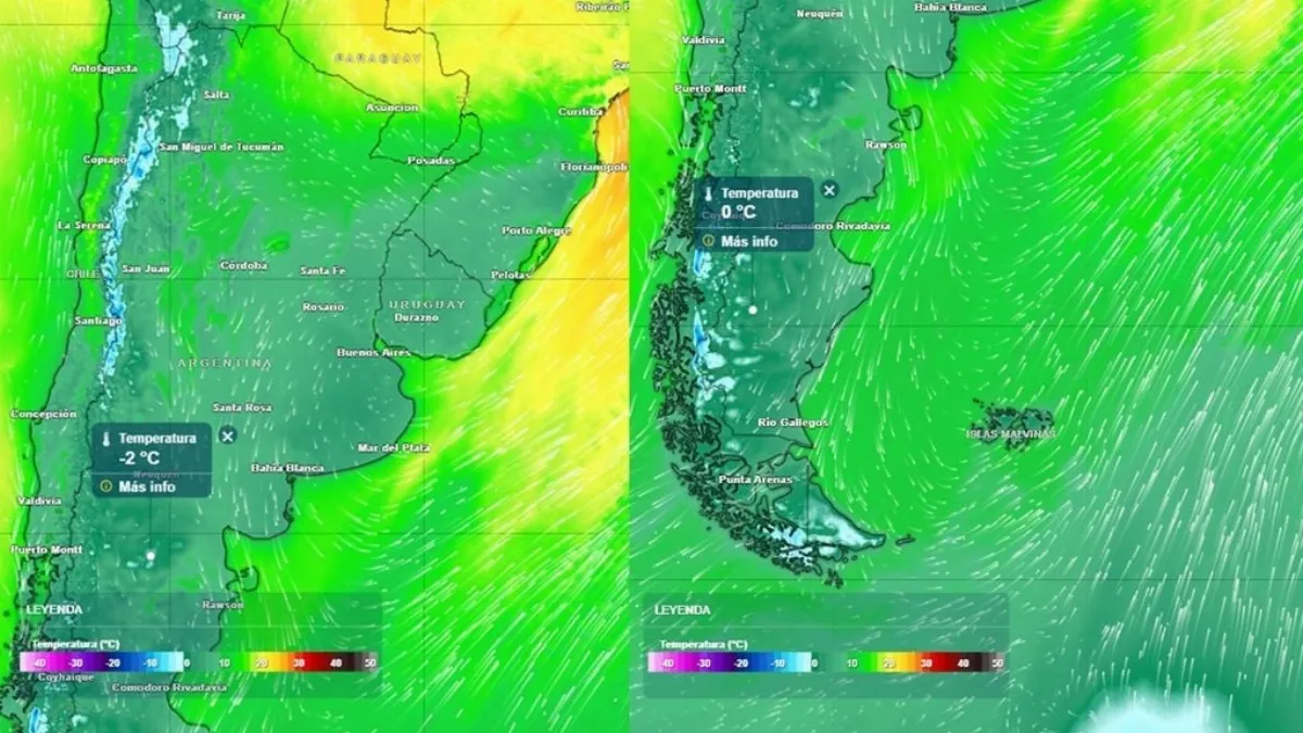 Tras las lluvias, llega un marcado descenso de temperatura en la región