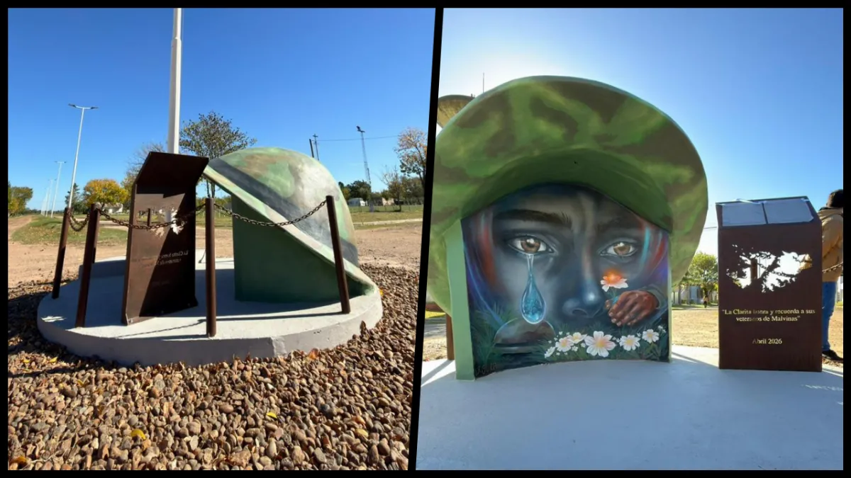 La Clarita inauguró un monumento en homenaje a los Veteranos de Malvinas