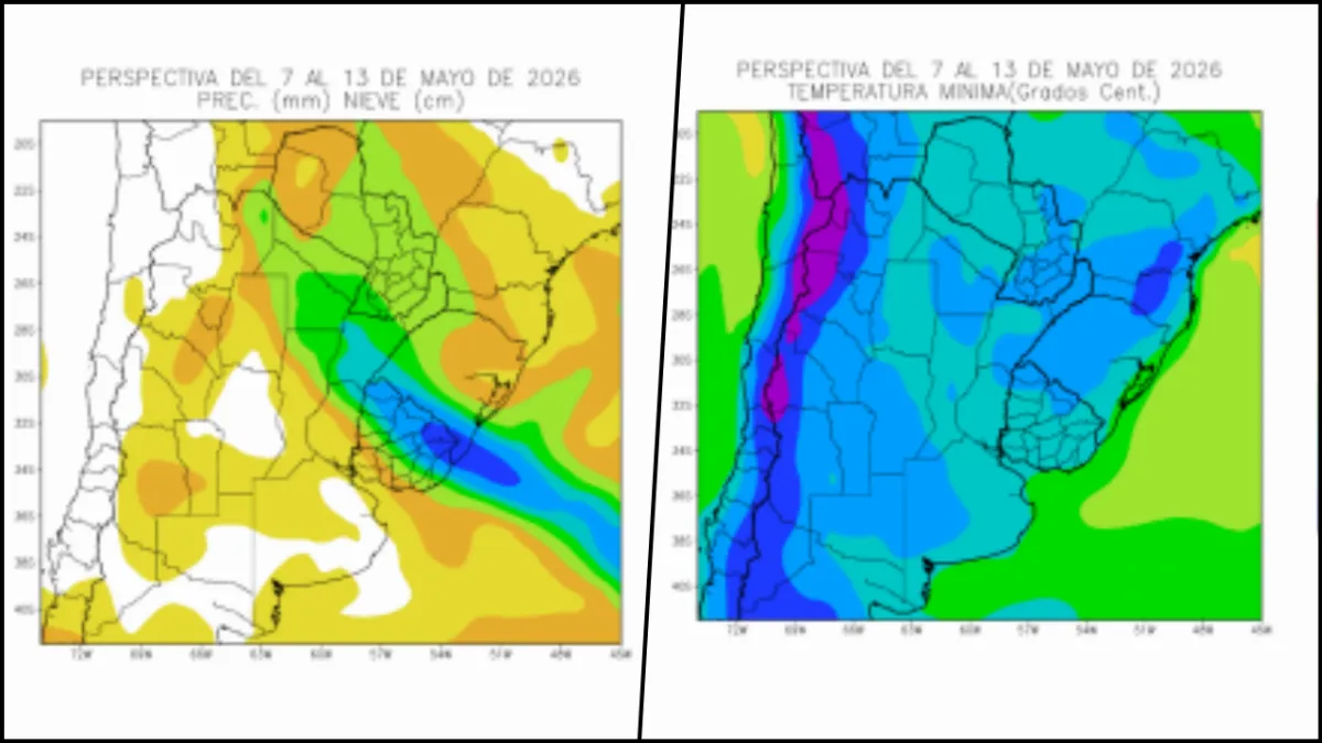 Ingreso de aire polar y lluvias desparejas marcarán la semana agroclimática