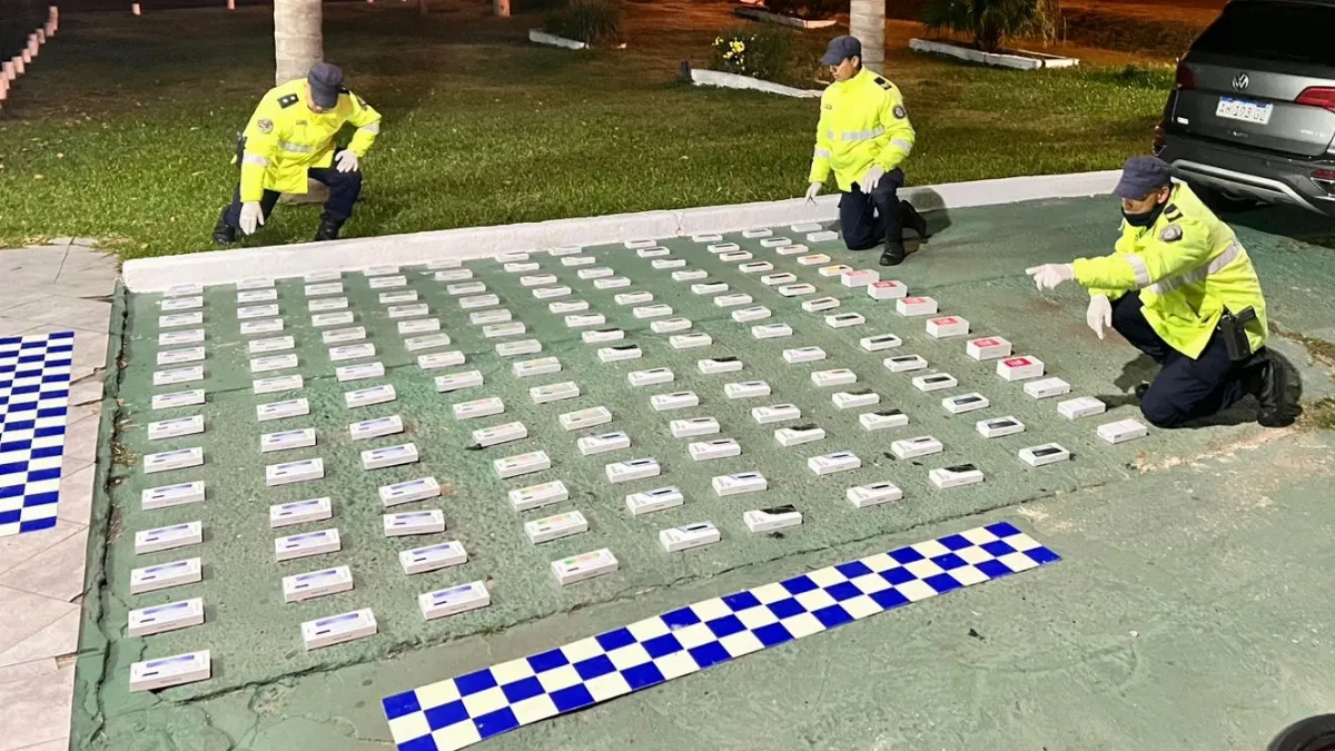 Secuestraron celulares por 80 millones de pesos en un operativo sobre la ruta 14