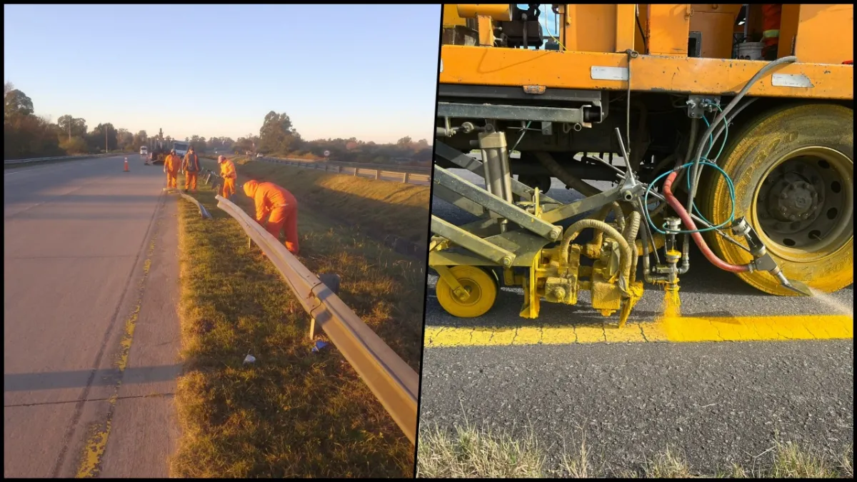 Avanzan trabajos de mantenimiento y seguridad vial sobre la ruta 14
