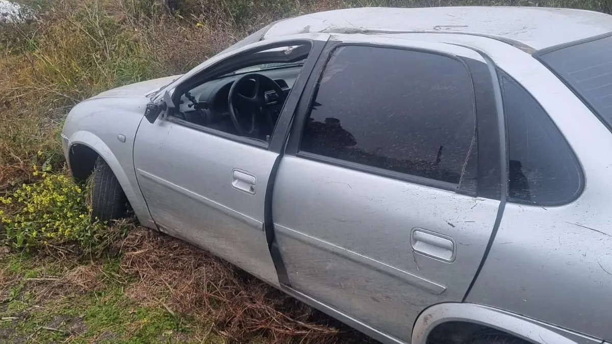 Volcó un auto sobre la actual ruta 18 y su conductora resultó lesionada