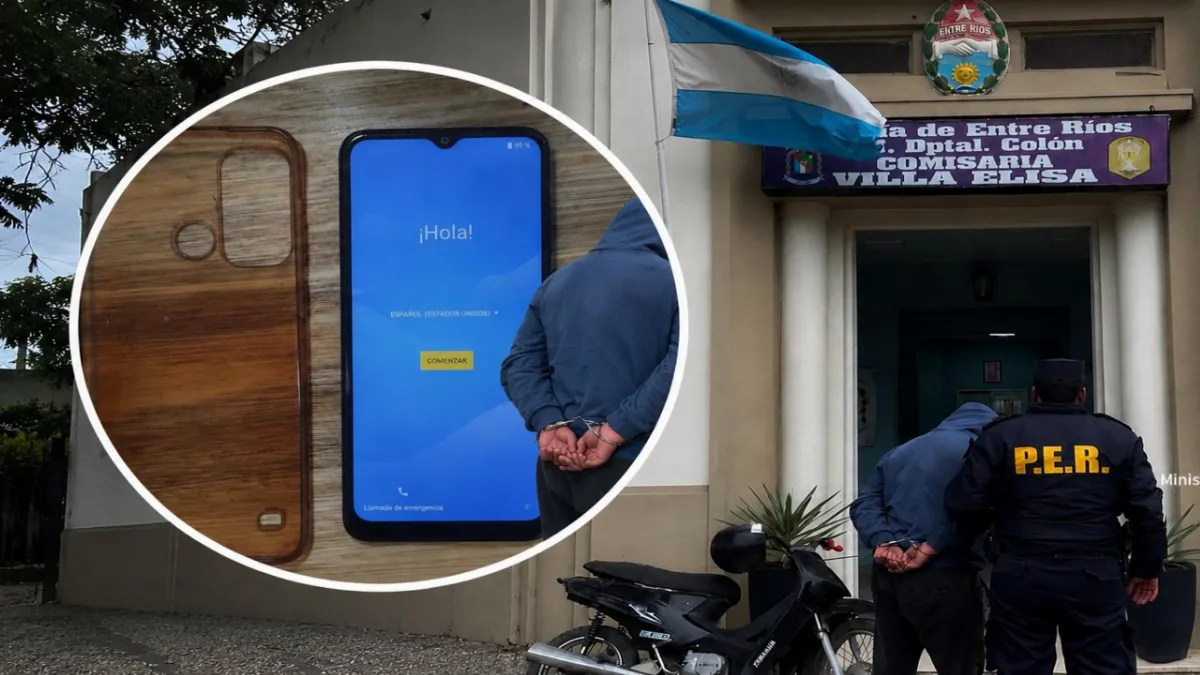 Motochorro detenido tras arrebatar un celular en Villa Elisa