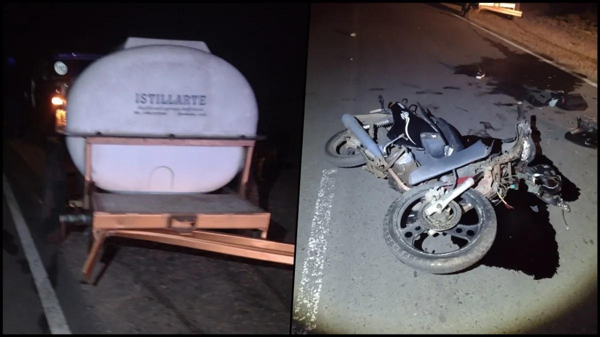 Una adolescente sufrió graves lesiones tras chocar contra un tráiler sin luces en ruta 4