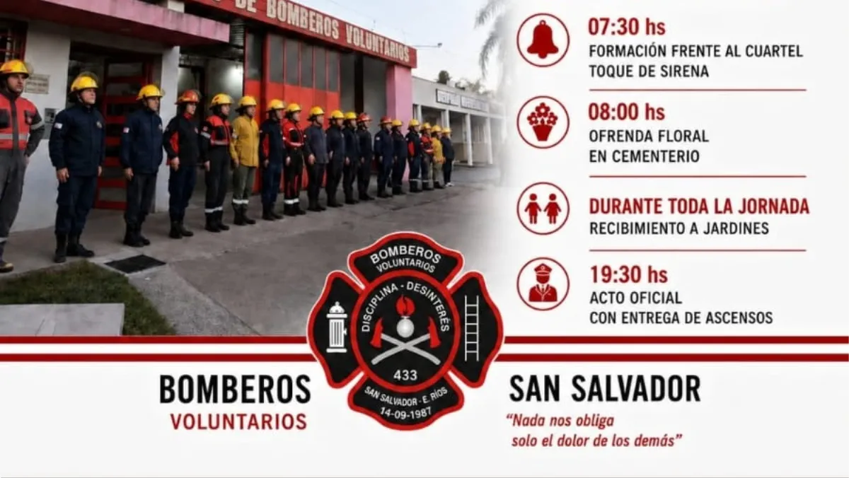 Bomberos Voluntarios de San Salvador celebrarán su día con actividades durante toda la jornada