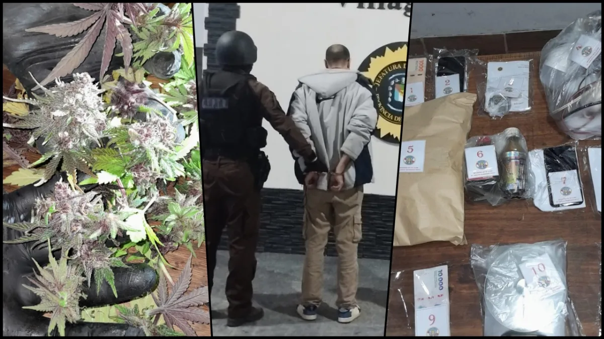 Detuvieron a un hombre y secuestraron droga en un allanamiento por narcomenudeo en Villaguay