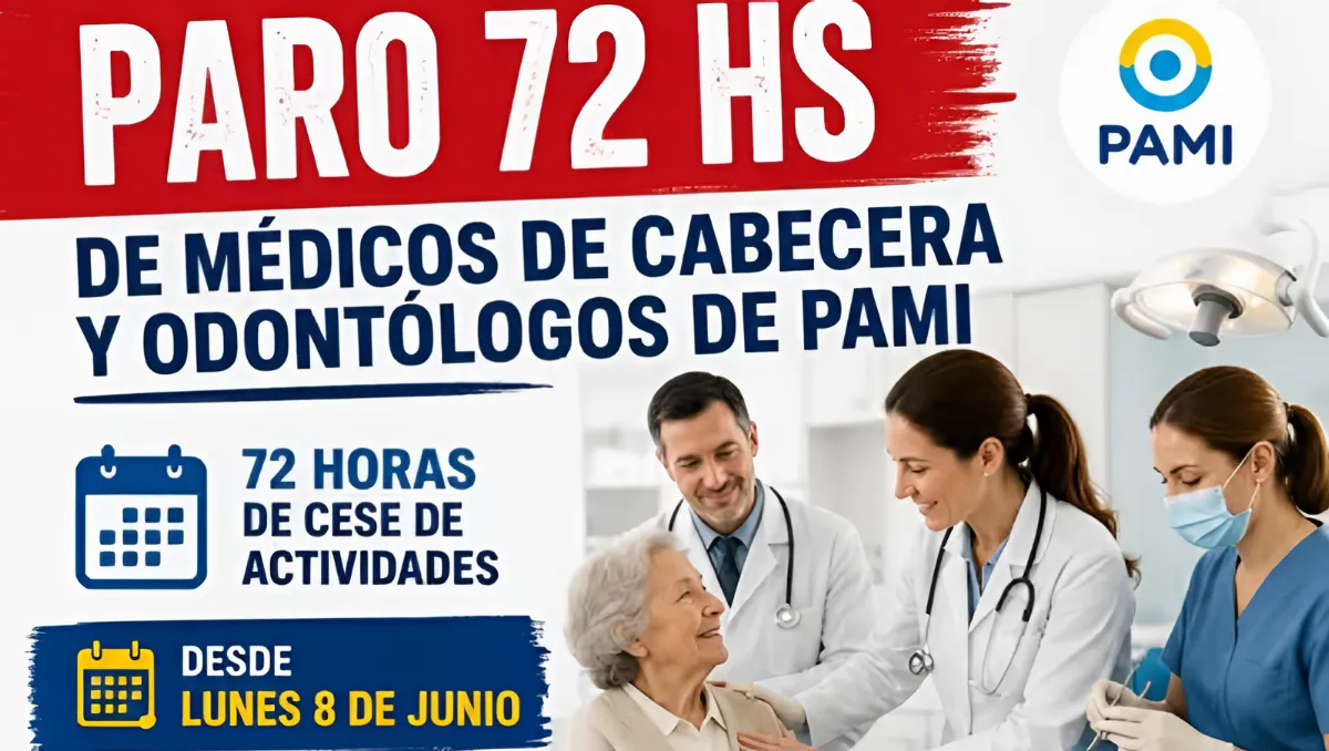 Médicos y odontólogos de PAMI iniciaron un paro nacional de 72 horas en reclamo de mejores honorarios