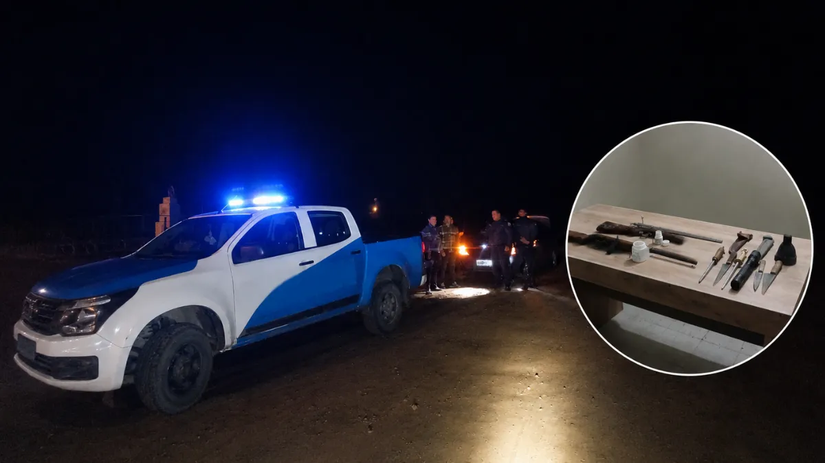 Secuestran armas y un ciervo faenado durante un control en Enrique Carbó