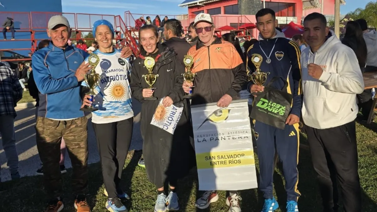 Atletas de San Salvador se destacaron en la Maratón Patriótica de Villaguay